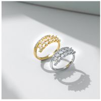 wheat ear zircon ring