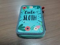 Promotional gift cute pattern quality Zipped bag box Stitched Pencil Case zipper bag for school kids Stationary Bag pencil pouch