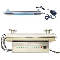 Integrated stainless steel UV sterilizer