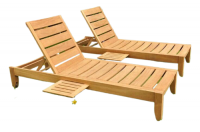 Sun Lounger Teak Wood