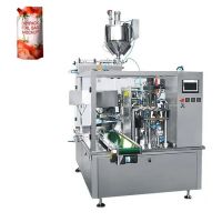 Stand Premade Spout Doypack Bag Tomato Paste Sauce Pouch Pack Machine