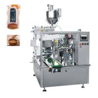 Premade Pouch High Speed Automatic Peanut Butter Packing Machine Rotary Doypack Filling