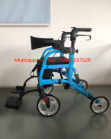 Outdoor 4 Wheels Aluminum Rollator Walker
