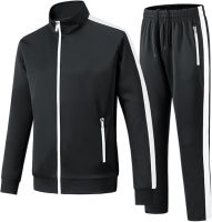 Fully Customized Men's Tracksuits 2 Piece Outfits Sweatsuits for Men Long Sleeve Track suits Athletic Full Zip Active Sports Sets