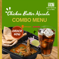 Paratha Chicken Butter Masala Combo and cold drinks