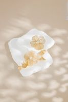 Pearl earrings with 18k gold electroplated