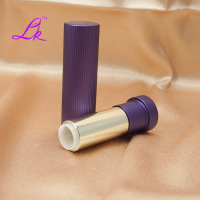 Aluminium Lip Balm Tube Round Empty Plastic Makeup Container for Lip Care Cosmetics with Screen Printing Application