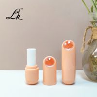 Luxury High Quality Round Pattern Metal Lipstick Lip Balm Container Empty Aluminum with Silk Screen Printing Mascara Cosmetics