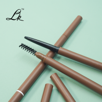 Vegan Double-Head Eyebrow Pencil Slim Smooth Gel Form Liquid Powder Eyebrow Enhancer Unique Shaped Waterproof Brow Makeup Eye