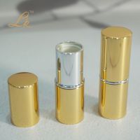 Luxury High Quality Round Pattern Metal Lipstick Lip Balm Container Empty Aluminum with Silk Screen Printing Mascara Cosmetics