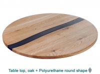 Tabletop with Polyurethane river flow