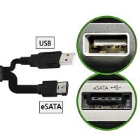 Notebook SATA 22P to eSATA and USB Power Supply Two-in-One Hard Disk Data Cable, 0.5m 