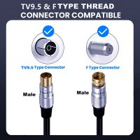 F-Type TV 9.5 Closed Circuit Cable for Cable TV, F-Type RF Cable, Signal TV Cable for High-Definition Video Set-Top Box 