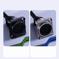 Zinc Alloy D-type Eight-core Conference Microphone Female-to-Male Floor Socket and Wall Socket Cable 