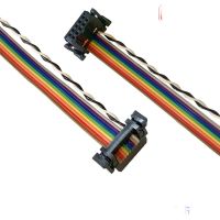 2651 Color Ribbon Cable, Customized Connection Ribbon Cable for Testing Machine, Electronic Wire Material, 2.54 IDC Color Ribbon Cable, 10P 