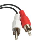 3.5mm Stereo One-to-Two Audio Cable, 3.5mm Female to 2RCA Phono Plug, Mobile Phone to Speaker 1-to-2 Adapter Cable