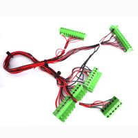Quality Wiring CTB9208 Connector 5.08-12P 8P 6P 2P Cable Wiring Assembly 5.08 Pitch 90 Green Terminal Block Cable