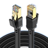 Custom Black UTP BC Rj45 Cat8 Patch Cord Ethernet Network Cable