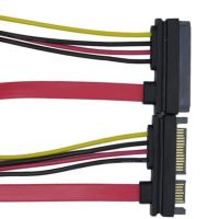 SATA Power Cable 50cm Sata 7+15p Male to Female Extension Cable