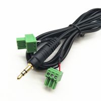 Terminal Block Cable, 3.5mm Stereo Jack to 3.81mm Plug-in Terminal Block Connection Cable