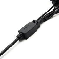 DB9 Male to Female Industrial Control Equipment Connection Cable with Front Rivet Nut D-SUB RS232 Serial Cable