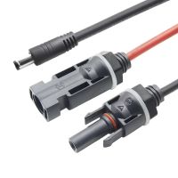 Photovoltaic Inverter MC4 Connector Cable, DC5.5 to MC4, New Energy Solar Photovoltaic Wiring Harness