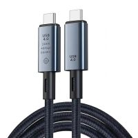 Dual-head USB4 to Type-C Full-featured Male-to-male Data Cable, 40G High-speed Transmission, 8K High-definition Large Screen Transmission Cable 