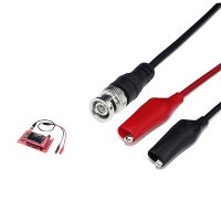 BNC to Alligator Clip BNC Q9 Signal Test Wire, Oscilloscope Probe Detection Wire, BNC to Double Clips