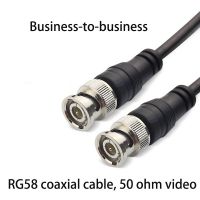 RG58 50-ohm BNC Male-to-Male Coaxial Video Cable for Security Monitoring, Camera, Video Recording and Projector 