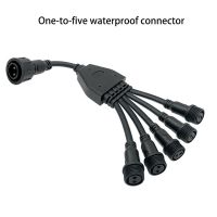 Y-shaped Waterproof Wire, Multi-connection Waterproof Connector Module Extension Wire, Male and Female Insertion Connector Connecting Wire