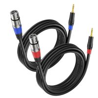 3.5mm to XLR Female Microphone Cable - Double-Shielded Noise-Reducing Audio Cable, XLR to 3.5mm Sound Card Cable