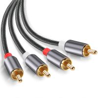 Custom Braided Dual RCA Audio Cable - 2-to-2 CD Amplifier Signal Cable, Audio Connection Cable
