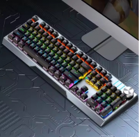 Xinmeng KB329 Mechanical Keyboard Desktop Laptop Universal Luminous Full Key Rollover Gaming Office Keyboard
