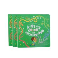 Professional Printer Customized Children Board Book Printing Glossy Lamination Round Corner Card Book Printing for Kids