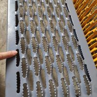 Diamond safety grating