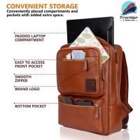 Leather Messenger Laptop Bag / Cross Over Shoulder Messenger Office Bag (FRME002)