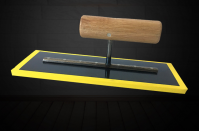 Industrial Grade Mirror Polishing Flat Trowel with Stainless Steel Blade and Plastic Handle Squared Features