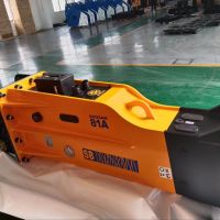 Soosan SB20 New Sliding Hydraulic Crusher for Construction and Mining Machinery, with Two Chisels and Low Noise