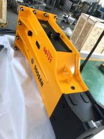 Side Type Hydraulic Breaker Sb 43 for Excavators 6-9 Ton Backhoe Loaders with Core Engine and Motor Components