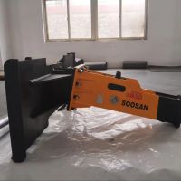Soosan SB20 New Sliding Hydraulic Crusher for Construction and Mining Machinery, with Two Chisels and Low Noise