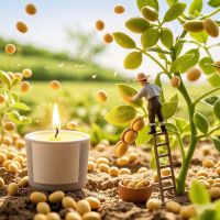 Premium Soy Wax for Aromatherapy Candles-Superior Fragrance Retention and Clean Burn