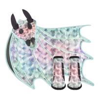 Saddle Pad Multi-Color Dragon Wings Set