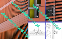Clay panel curtain wall
