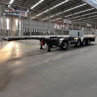European Standard 4 Axel Container Skeleton Truck Semi Trailer