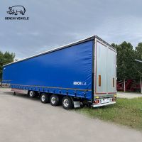 3 Axel Side Curtain Truck Semi Trailer