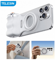 TELESIN Magnetic Phone Camera Shoot Hand Grip Phone Holder Shooting Aid Remote Control Handle for Iphone HUAWEI SAMSUNG Phone