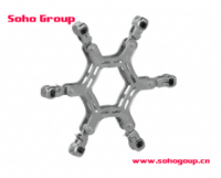 Semi-Flexible Spacer Dampers For Six Bundle Conductor