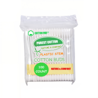 100 Count Plastic Stem Cotton Swab cotton buds