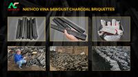 BBQ Hexagonal Sawdust Charcoal Briquettes Hardwood Smokeless Odorless Long burning time