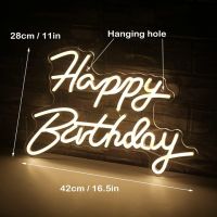 Happy Birthday Neon Sign Custom LED Neon Sign Wall Decoration for Party